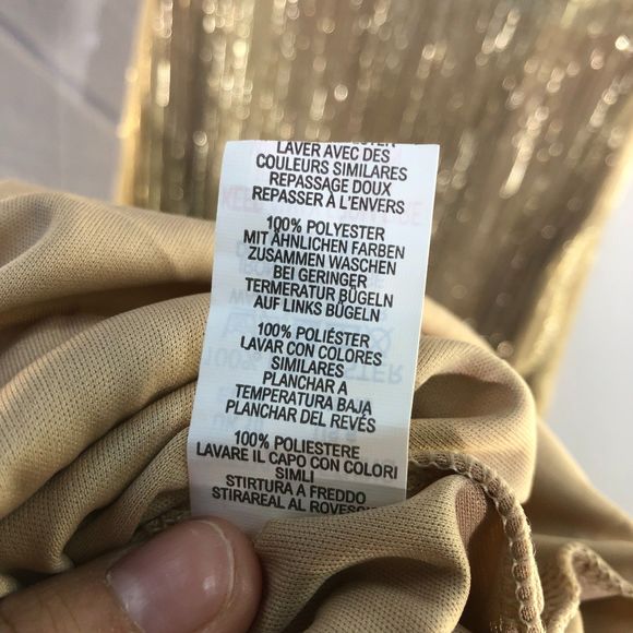 NWT PrettyLittleThing US 6 UK 10 Shape Pleated Gold Plisse Cowl Neck Midi Dress - Picture 9 of 12